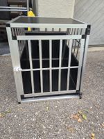 Hundetransportbox Aluminium Schwarz Grösse 65x95