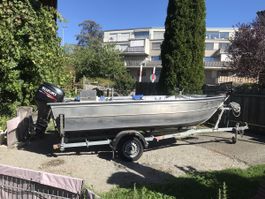 Alufun 450 E Motorboot Suzuki 40 PS mit Trailer Zubehör