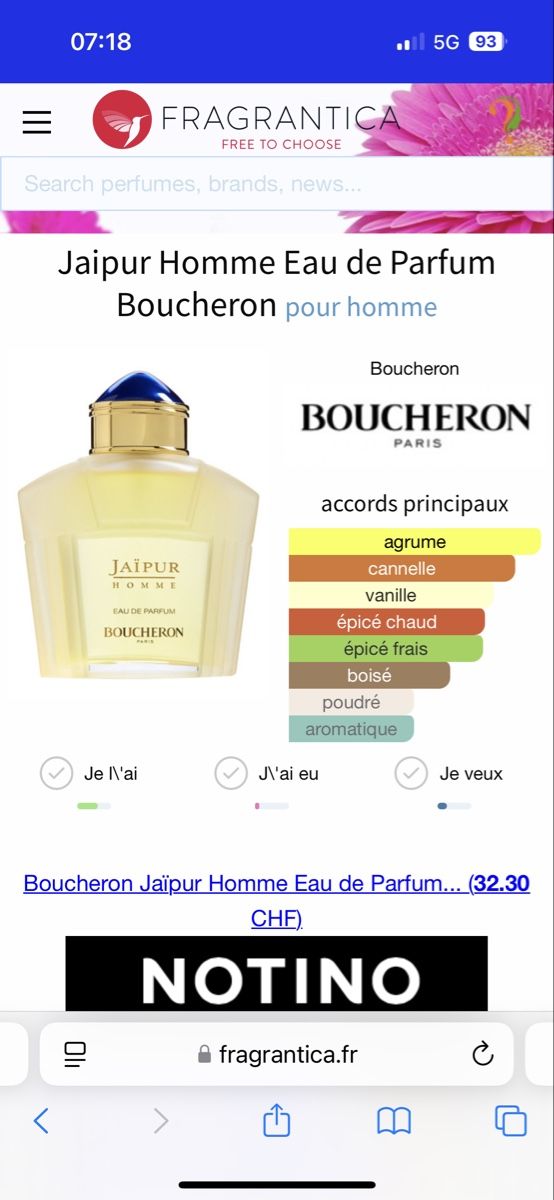 Boucheron Profumi & Eau de Toilette: Jaipur Homme - Boucheron - Decant 2ml – Usato da Onex venduto da Nellavitapero 1