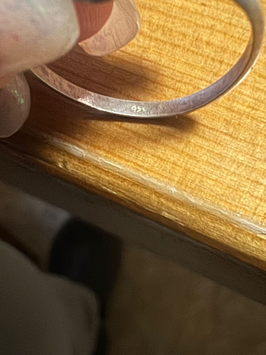Anelli: Schöner Silber Ring mit 2 Herz vorm hellblauen Steinen – Usato da Basel venduto da Ajscha7o1 3