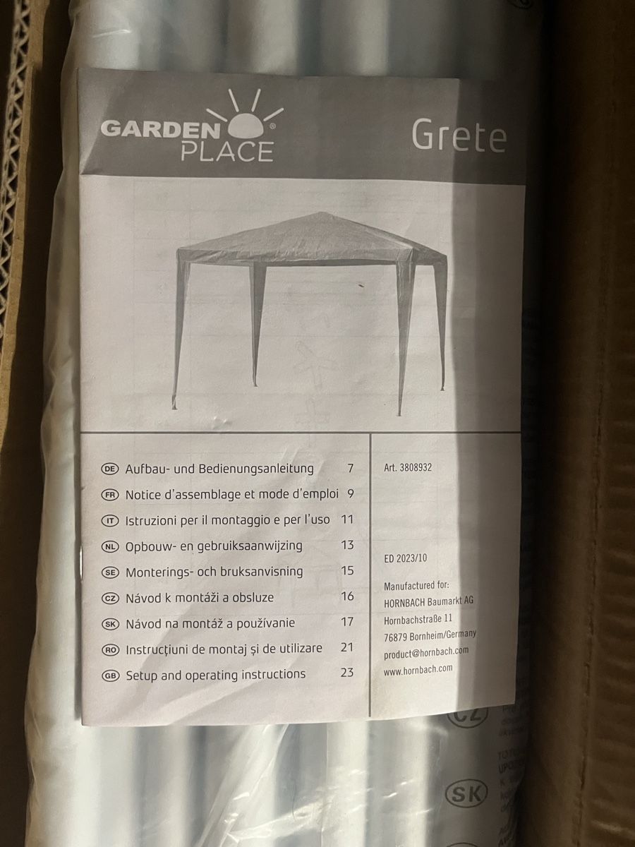 Zelte & Pavillons: GARDEN PLACE tente de jardin – Gebraucht aus Noville von Berlusconi55