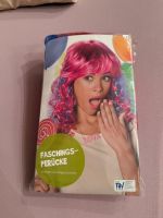 Partyperücke, pink-blau, neuwertig 🎉🎭