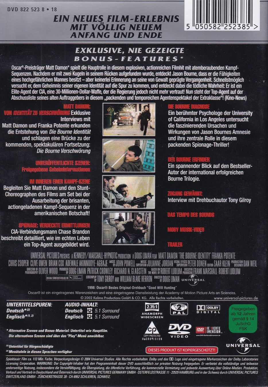 Alle DVDs: DVD ab Fr. 1.--, Die Bourne Identität – Gebraucht aus Lausen von Mondeo10628 1