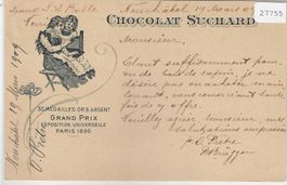 Chocolat Suchard Privatganzsache 1909