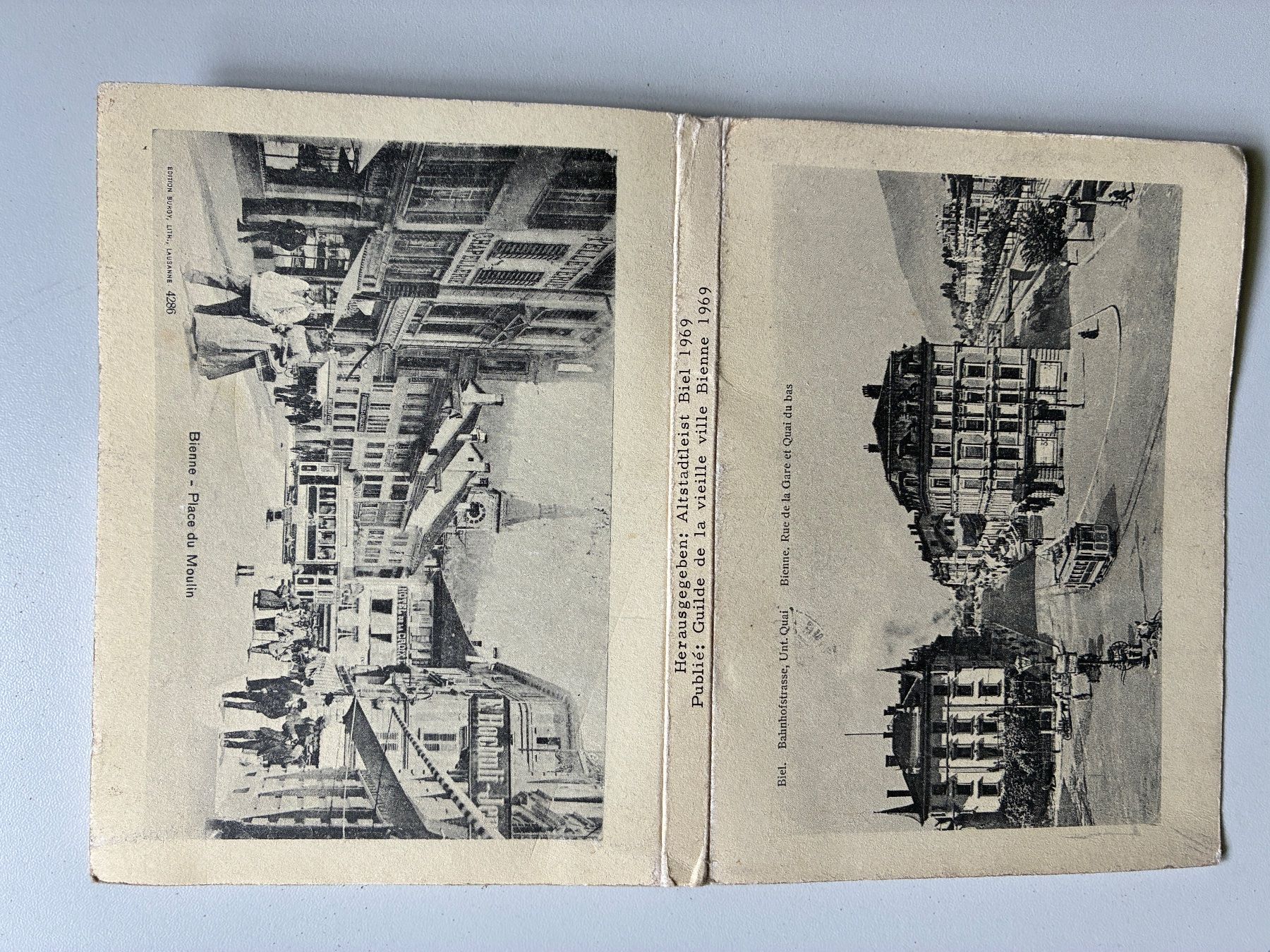Cartoline postali: Antike Postkarten Biel – Usato da Ammerzwil BE venduto da Frama0