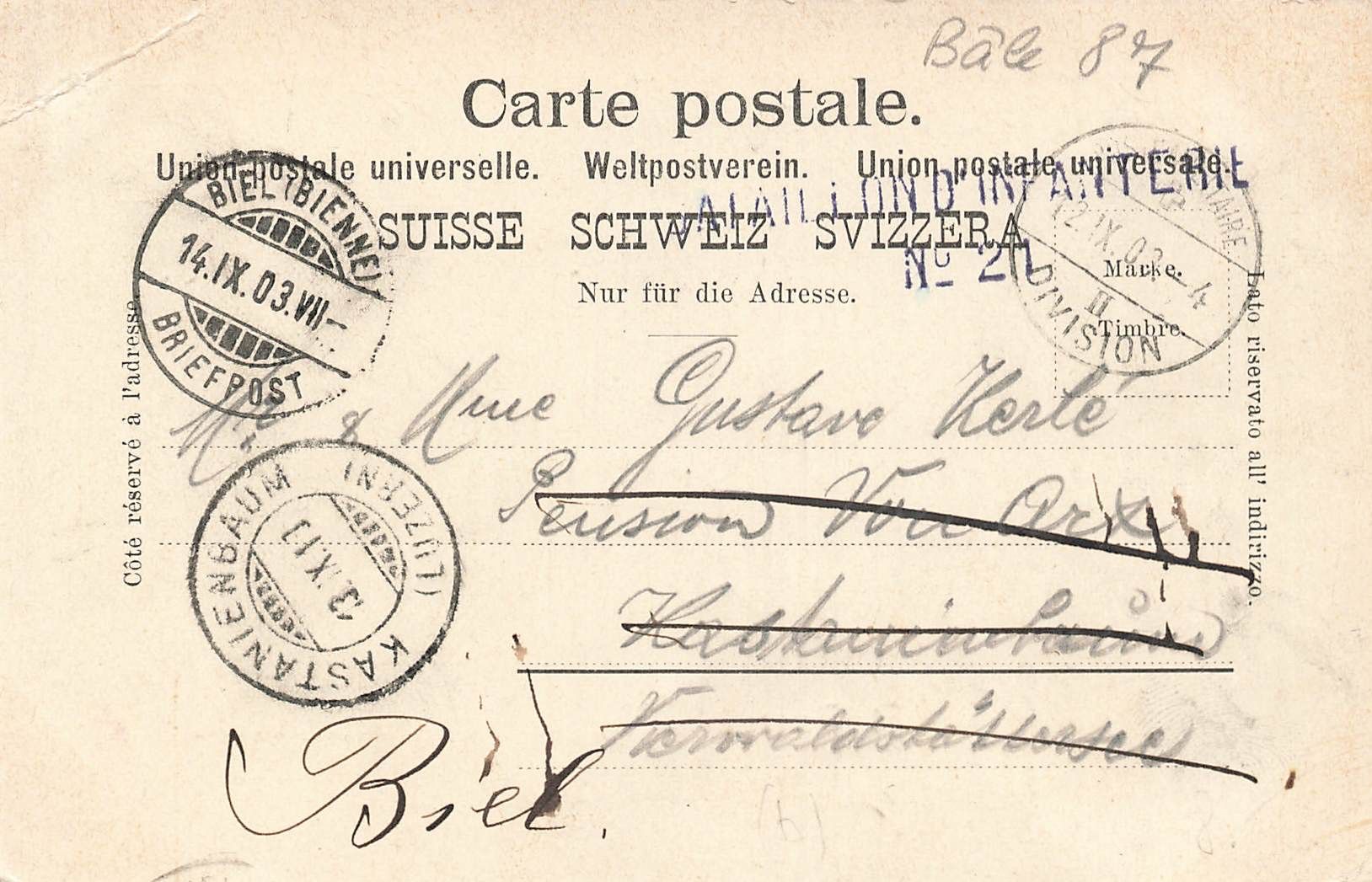 Cartoline postali: St. Cierges – Usato da Biasca venduto da Blenio71 1