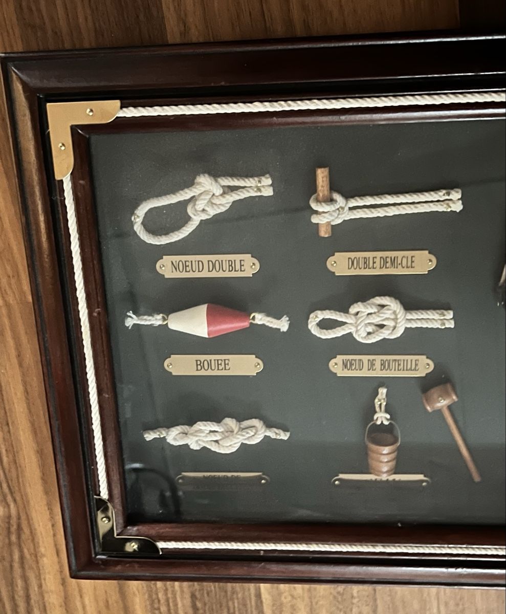 Foto & Immagini: Knotentafel, maritimes Bild, Schifffahrt, Vitrine  – Usato da Sevelen venduto da Ritiplampi 3