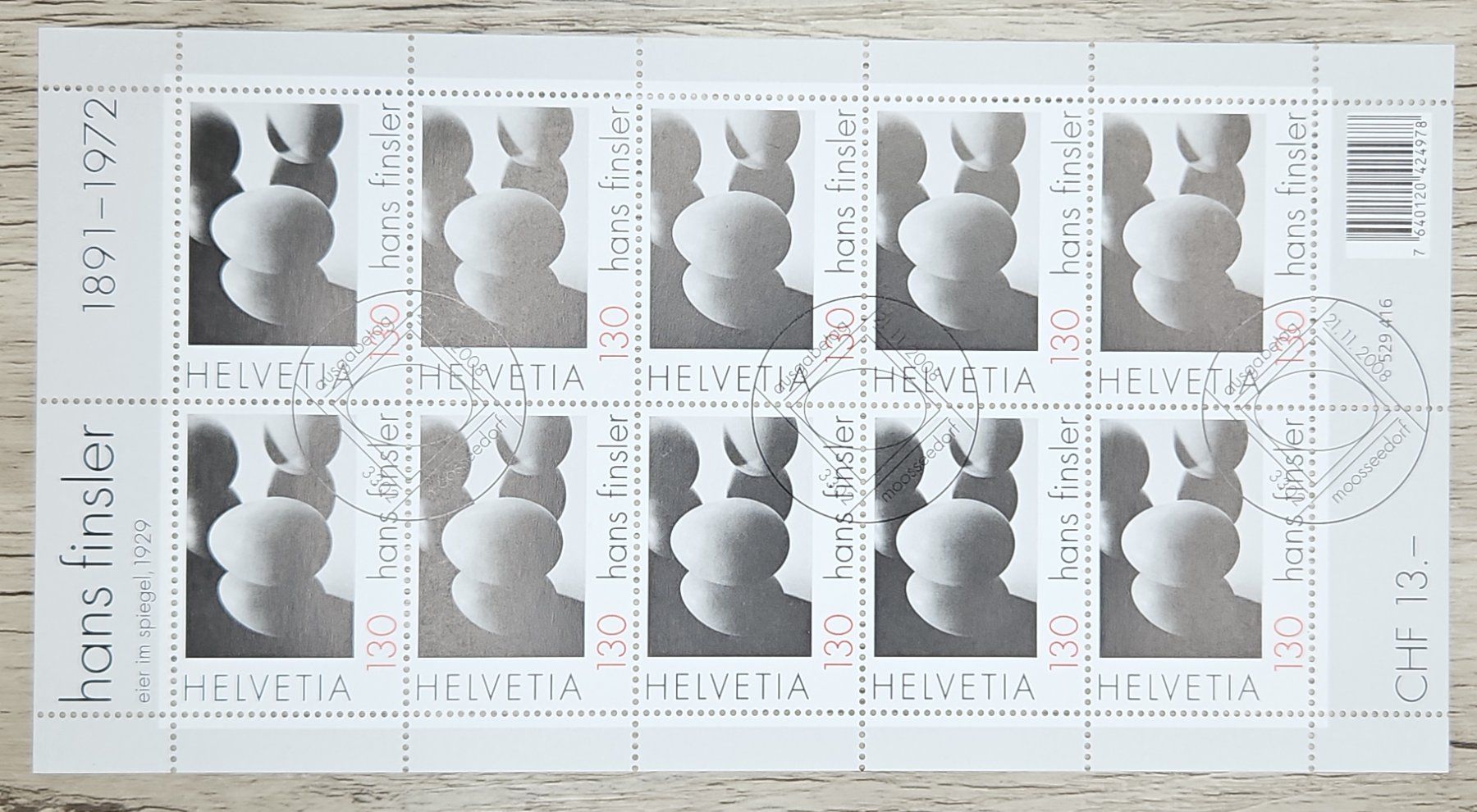 Tutti i francobolli: CL20 Bloc Timbre Suisse Oblitéré 2008 – Usato da Cousset venduto da Patrick_Collections