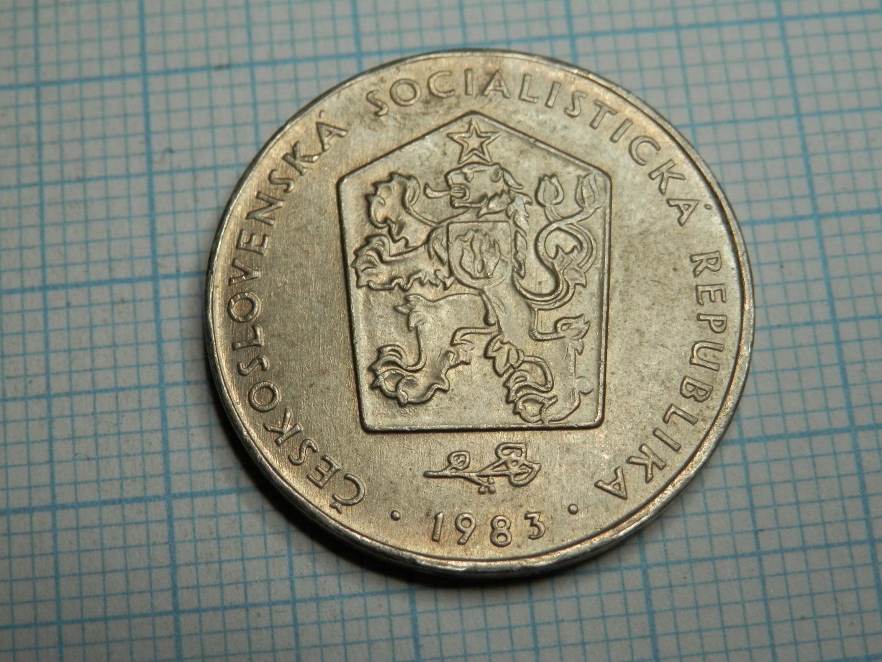 Tutti le monete: Tschechoslowakei 2 Kronen, 1983 – Usato da Weiach venduto da weiach81