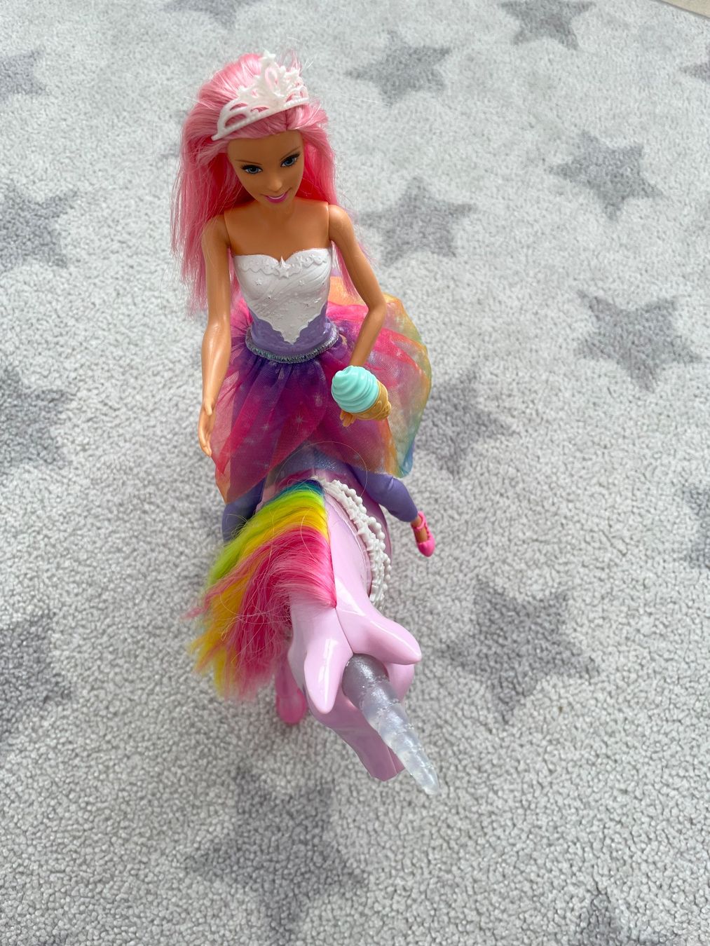 Puppen: Barbie Dreamtopia Prinzessinnen mit Pferd – Gebraucht aus Baar von Chrila3 2