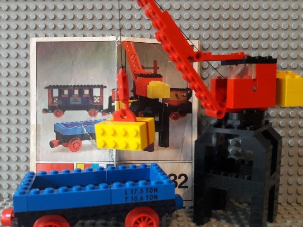 Port Crane and Flat Waggon - LEGO 132-2 | Kaufen Ricardo