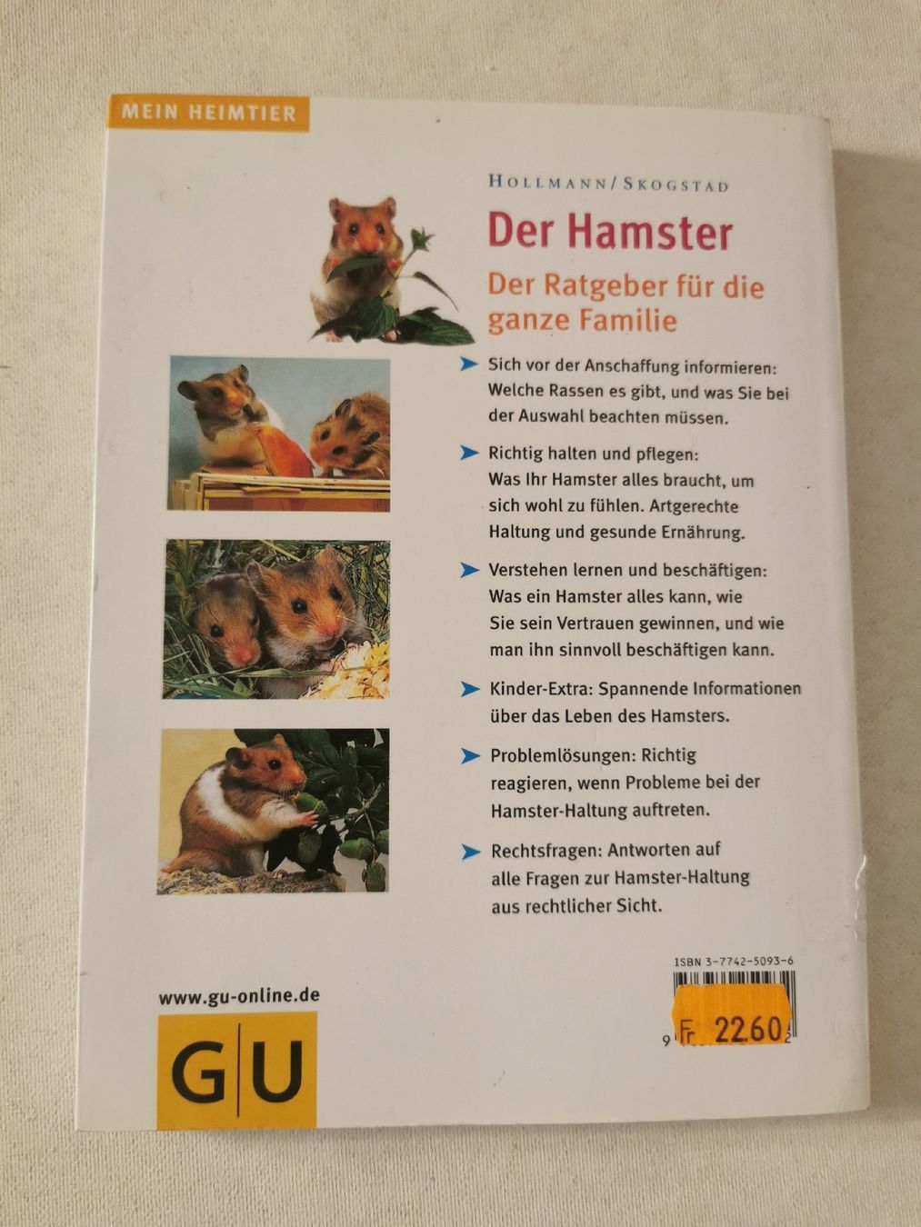Bücher: Der Hamster – Gebraucht aus Bern von cam_b7ts 1
