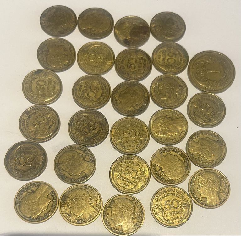 Lot de 5 pièces de 2 francs année 1979 à 1983 - Monnaies (9750319
