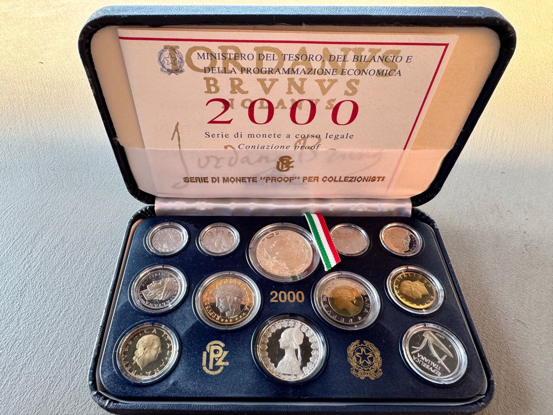Alle Münzen: Italien Münzsatz 2000 - Proof – Neu (gemäss Beschreibung) aus Meilen von coins4sale 2
