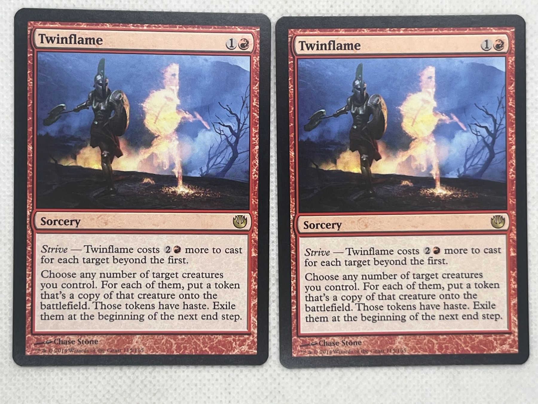 Magic The Gathering Carte collezionabili: MTG Twinflame JOU 115 Rare 2x – Usato da Hinterkappelen venduto da Kim1992