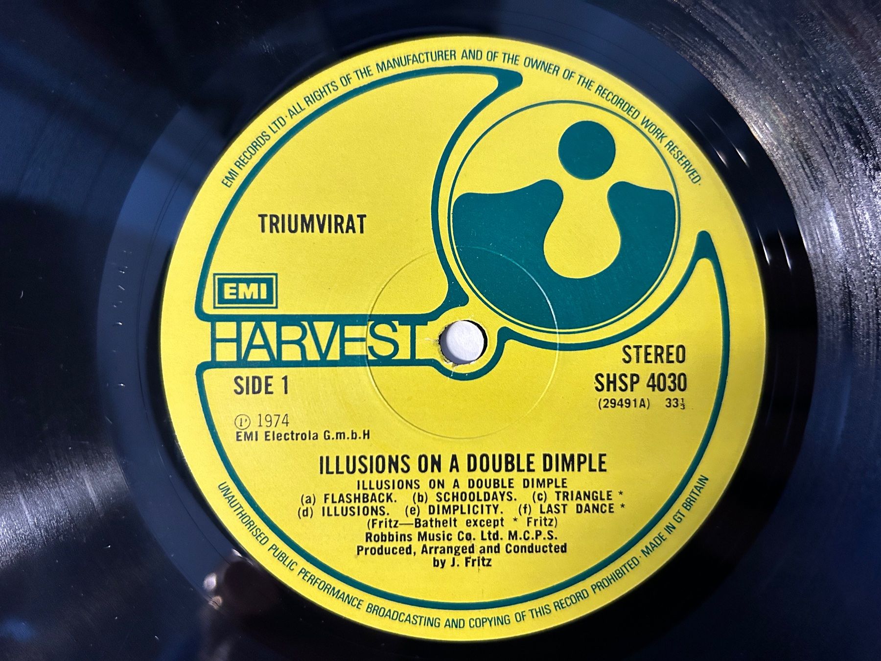 Dischi in vinile: Triumvirat - Illusions on a Double Dimple – Usato da Aesch BL venduto da BlueMusicRecords 2