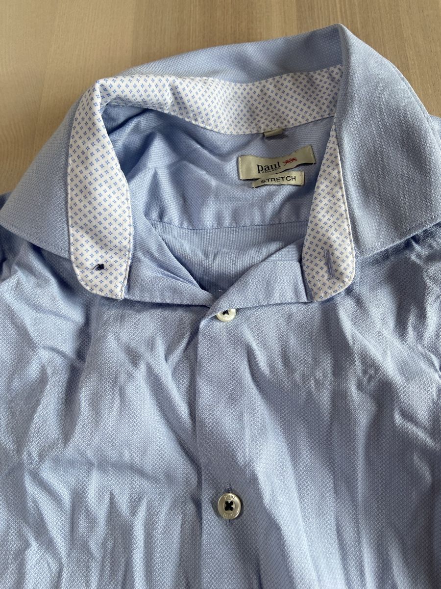 Paul Kehl Camicie: Paul Kehl Herren Hemd, Gr. M, hellblau – Usato da Saanen venduto da flodiemango 3