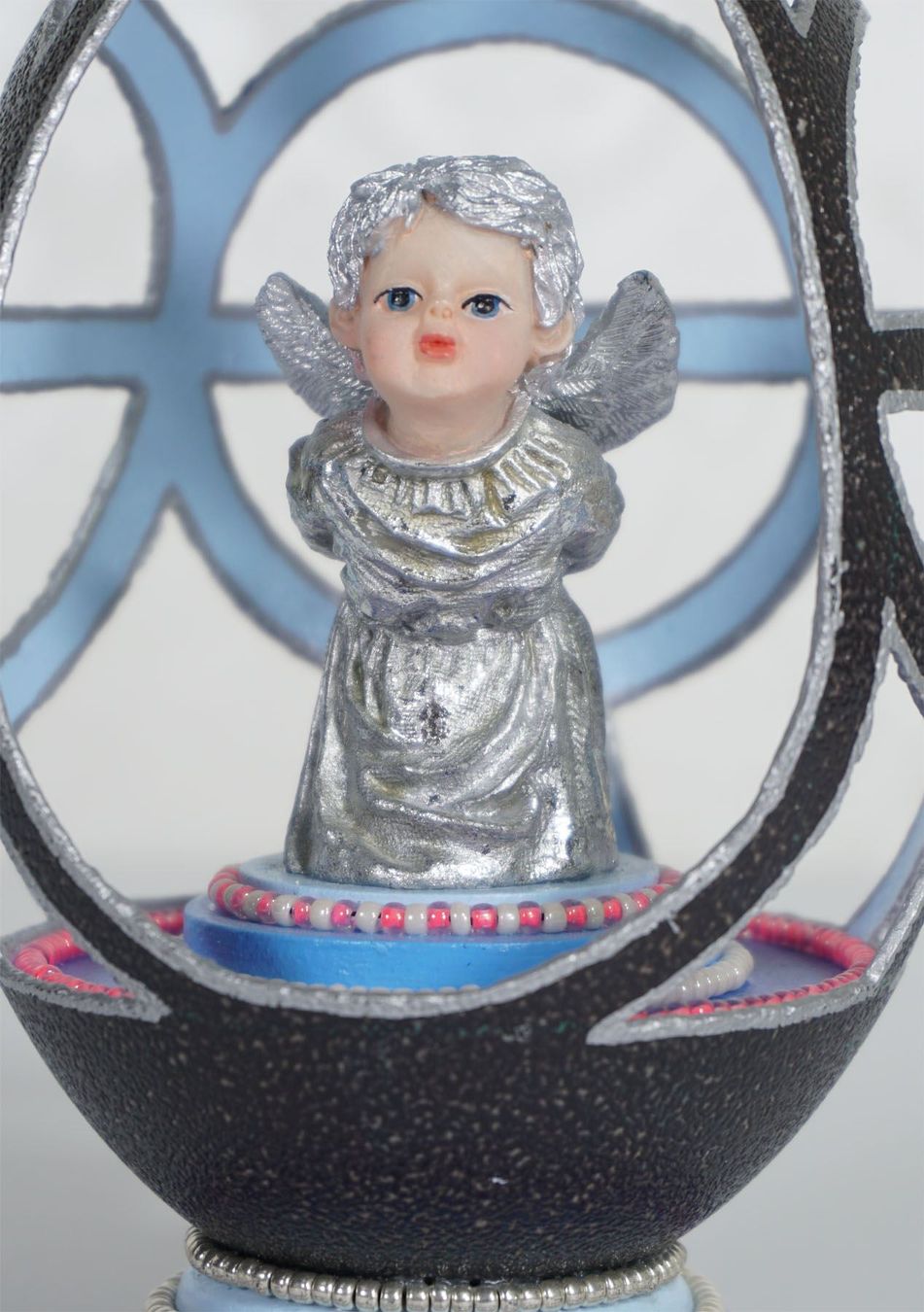 Statuette: 13,5cm grosses Vintage Ei mit Engel – Nuovo (secondo la descrizione) da Meggen venduto da Trouvaillen 3