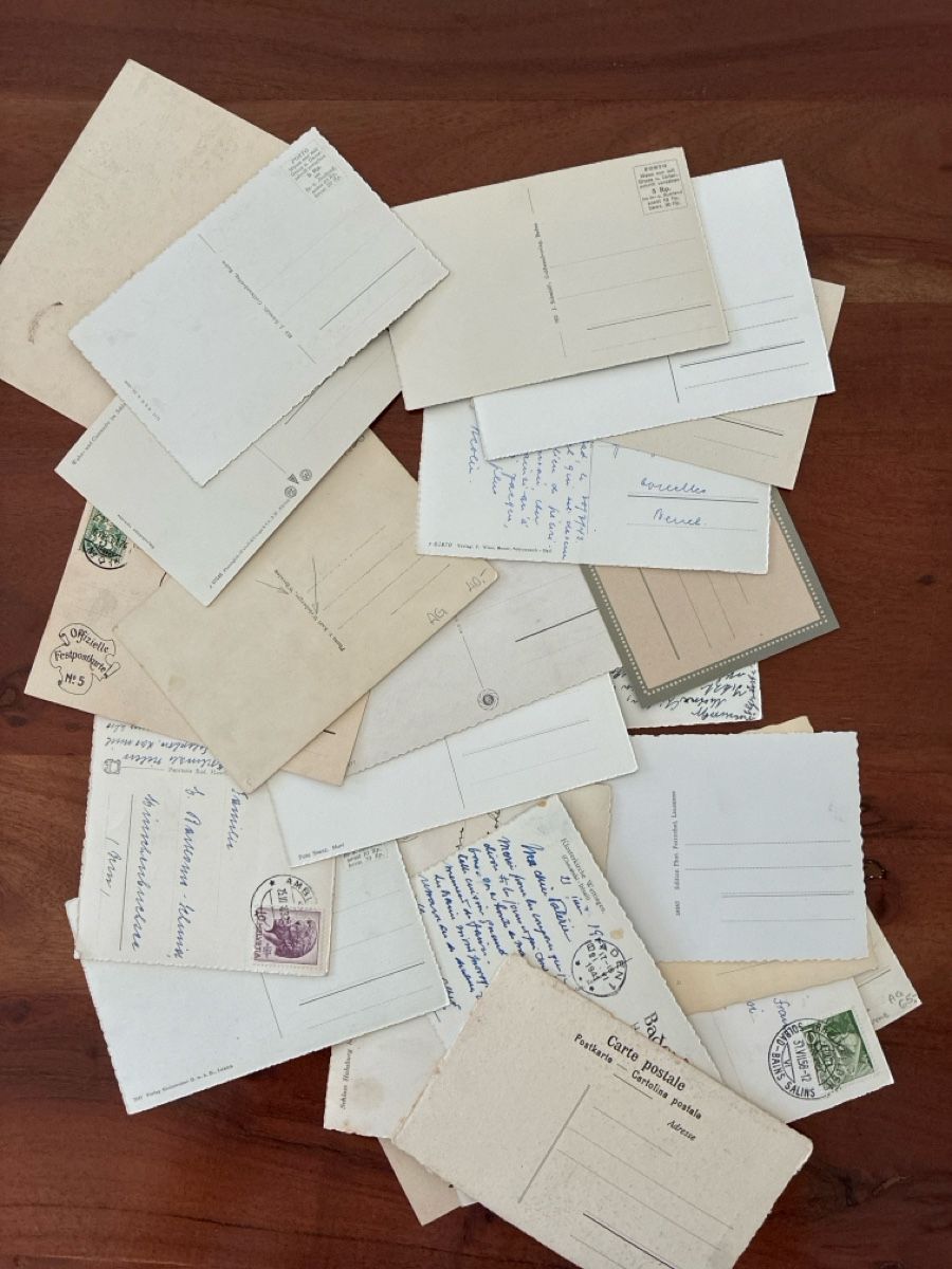 Cartoline postali: 50 Ansichtskarten Schweiz diverse vom Kanton Aargau 1 – Usato da Oftringen venduto da Cla.vD.74 1