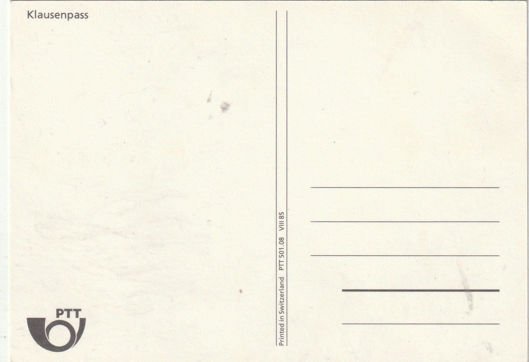 Cartoline postali: Postauto am Klausenpas – Usato da Lumbrein venduto da made02 1