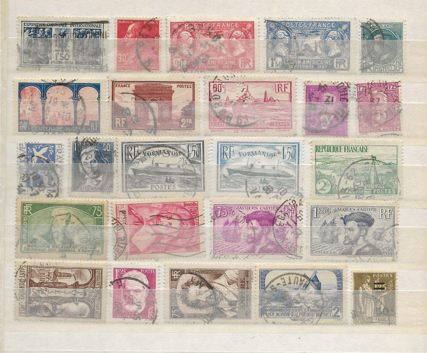 Tutti i francobolli: France Lot 1927 ... – Usato da Sion venduto da PierreP01