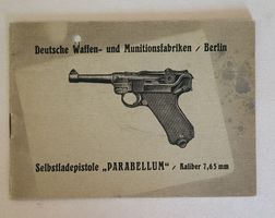 Parabellum 7.65 mm - Manuel technique pistolet "ORIGINAL"