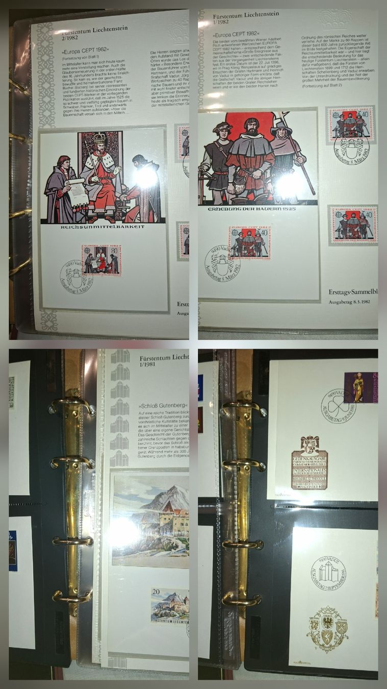 Alle Briefmarken: Sammlung FDC / Sammelblätter Liechtenstein – Gebraucht aus Balgach von SIMEON27 2