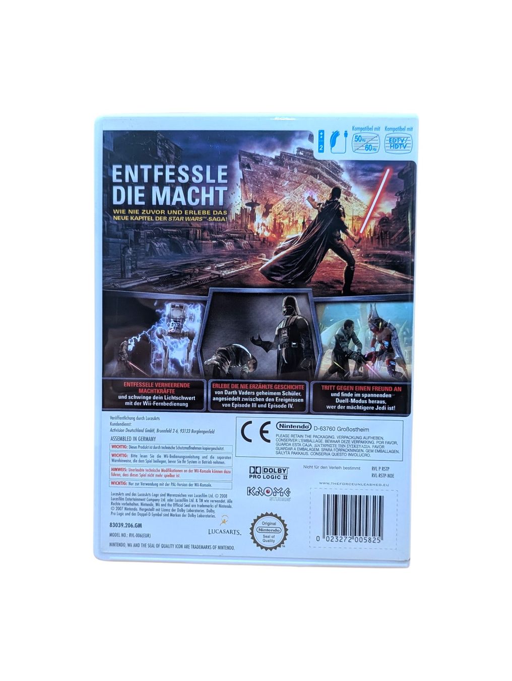 Nintendo Giochi: Star Wars: The Force Unleashed Nintendo Wii ohne Anleitung – Usato da Domat/Ems venduto da IsseldorsShop 1