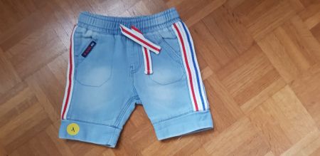 Shorts blau mit Streifen auf der Seite, Gr. 74