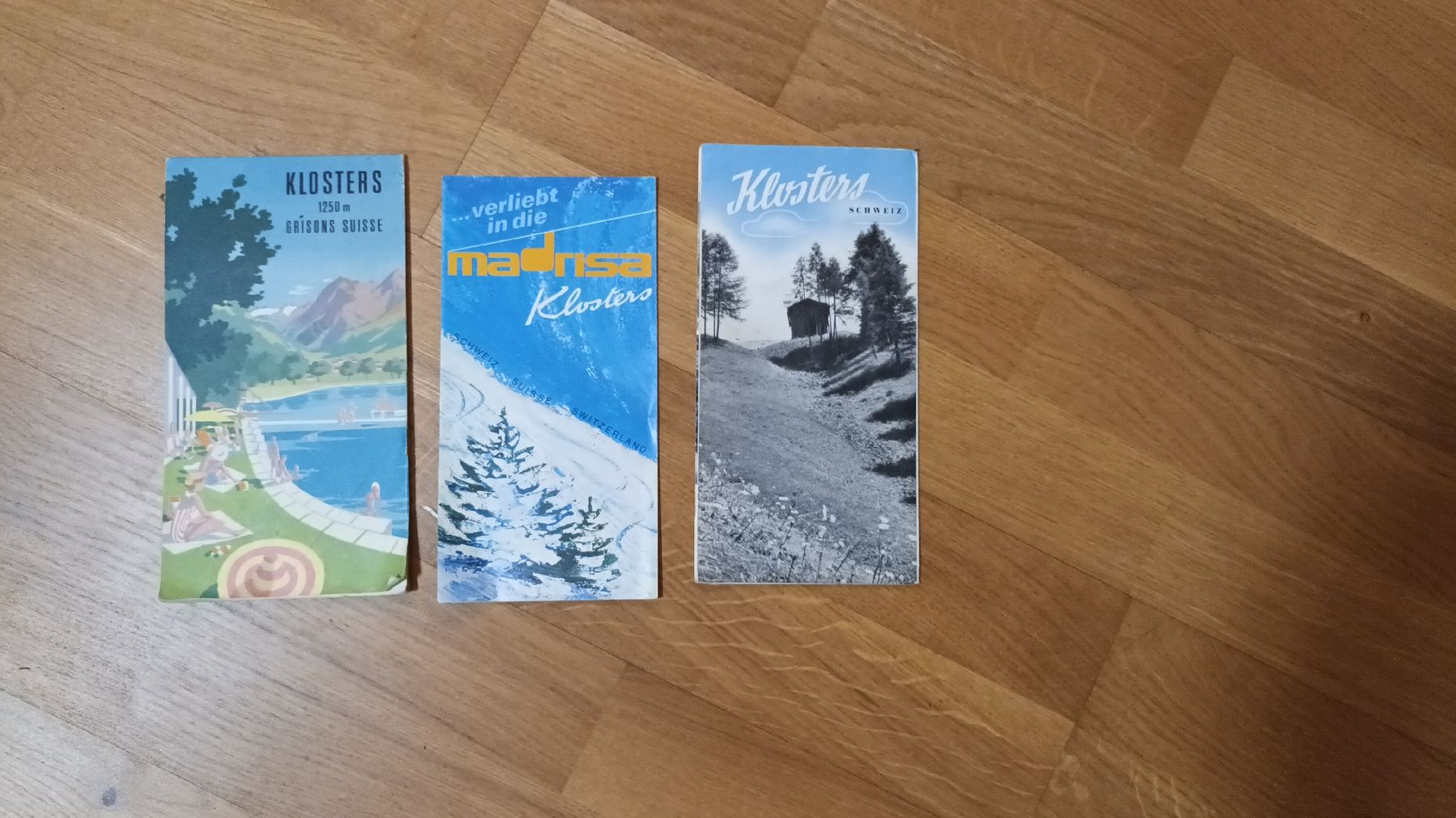 Documenti: 3 antike Prospekte von Klosters – Usato da chur venduto da erika025 1