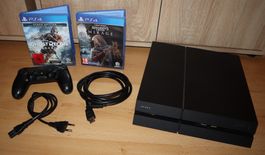 Sony PlayStation 4 mit 2 Games und Controller - Top Zustand