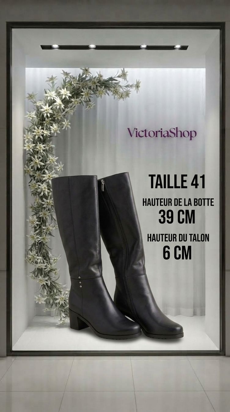 Chaussures femmes: Bootte noire – Neuf avec emballage d'origine à Fribourg par VictoriaShop7 6