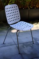 6 Hans Coray Stühle A/I – Aluminium / Edelstahl, stapelbar