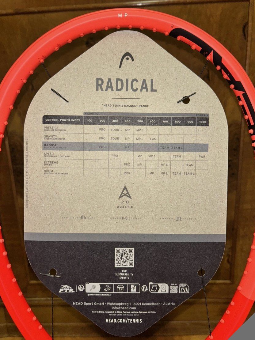 Head Racchette: Head Radical MP 2025 Tennis Racket – Nuovo e nell'imballaggio originale da Büetigen venduto da viv_td26 7