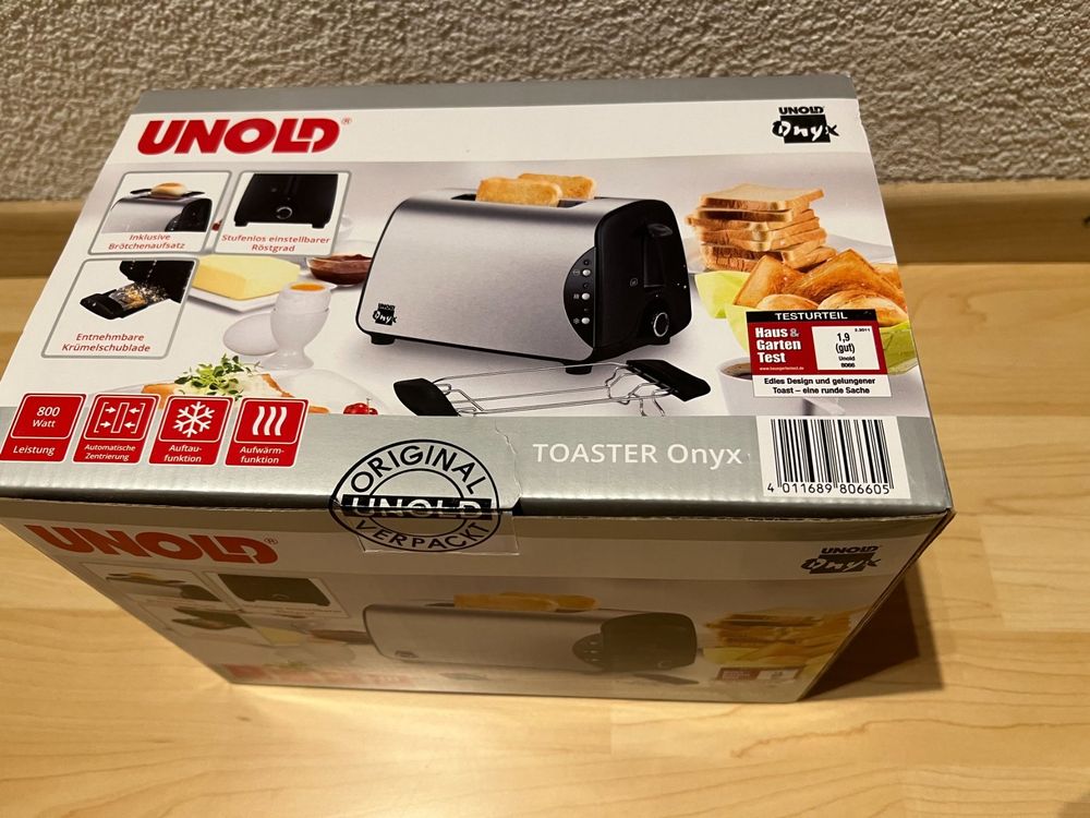 Toaster Unold Onyx + Brötchenaufsatz (NEU+Originalverpackt) (Gebraucht ...