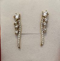 Ohrringe 585 Gold mit Steine