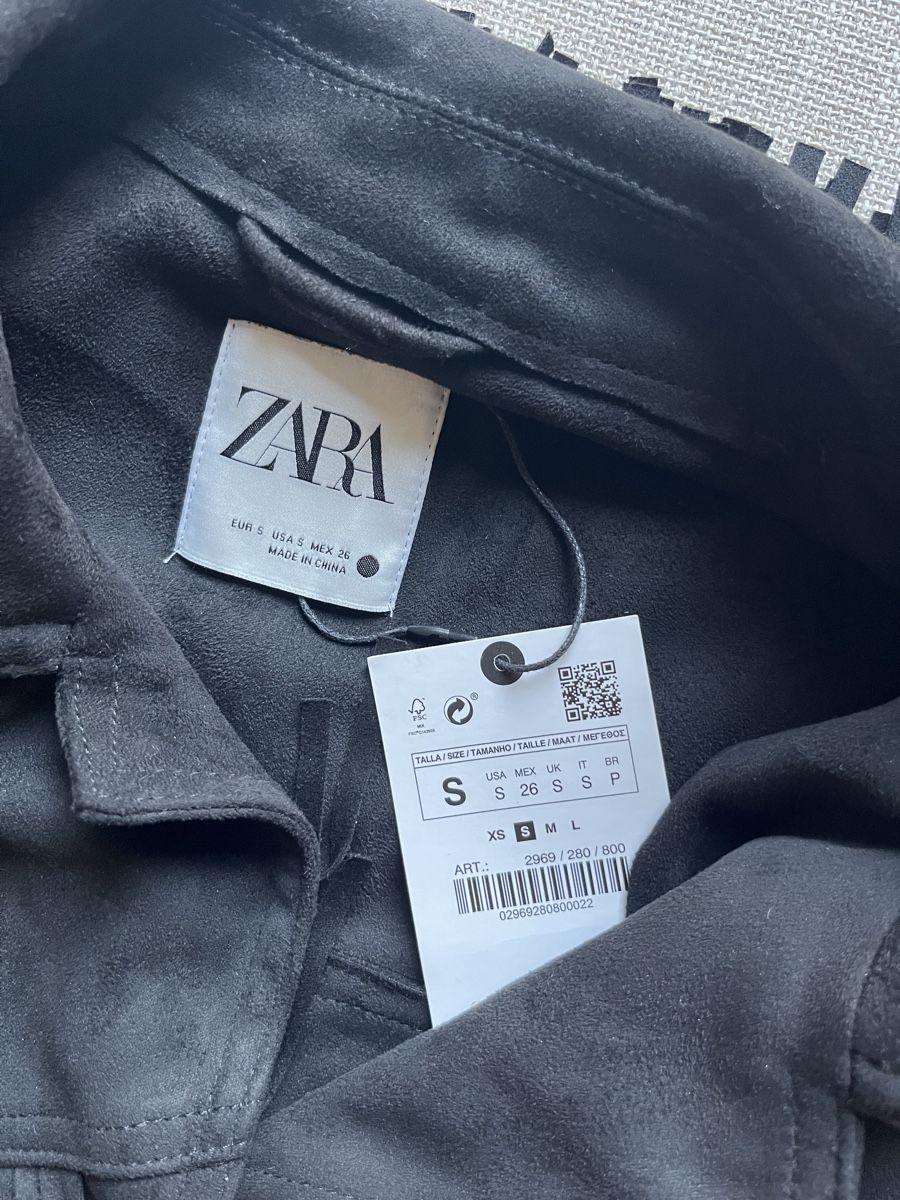 Zara Giacche: Zara Black Fringed Jacket, Size S, Never Worn - Chic! – Nuovo (secondo la descrizione) da Mies venduto da nic_yk5d 6