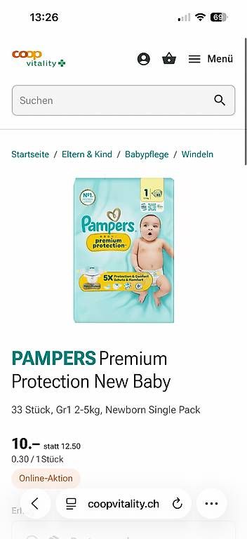 Secchi per pannolini & Pannolini: Pampers Windeln Grösse 1 – Usato da Rüschlikon venduto da mai_5ngh