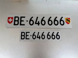 Auto Kontrollschild BE646666