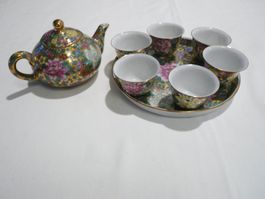 Teeset 9-teilig, gemustert, Dekorations-Set