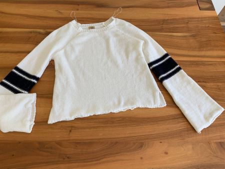 TRUE CRAFT Lässiger Pullover Trompetenärmel Gr. XS