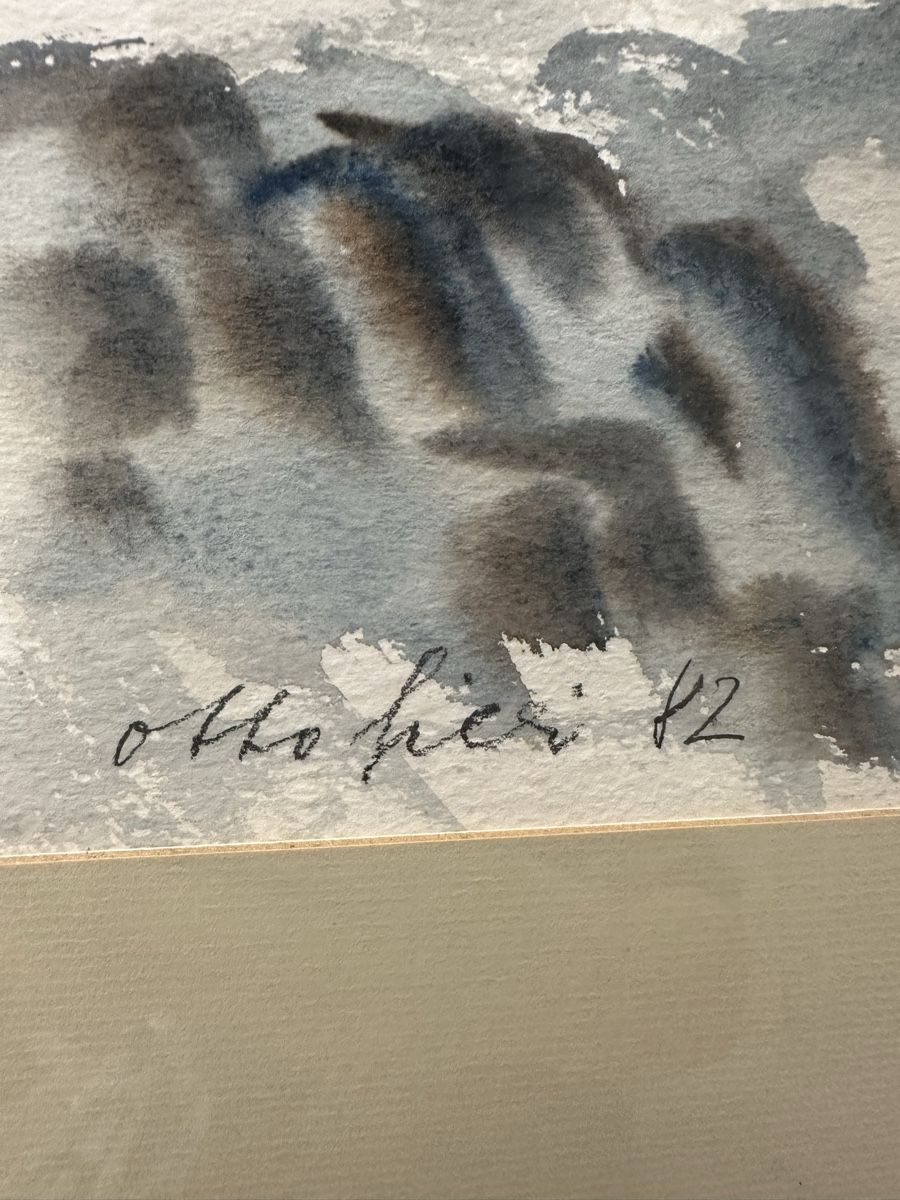 Dipinti: Aquarell "Berge" Gemälde 1982 Bergpanorama – Usato da Ebikon venduto da Gaenggeliwaar 1