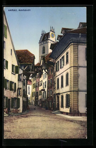 Cartoline postali: AK Aarau, Strassenpartie Adelbändli – Usato da Berlin venduto da bartko-reher