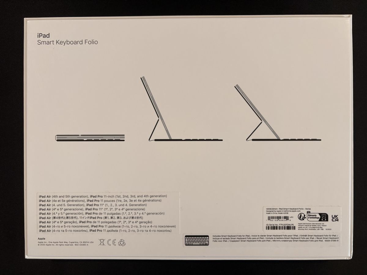 Apple Covers & Borse: Apple Smart Keyboard Folio iPad Air/Pro – Usato da Stäfa venduto da nic_k5nw 3