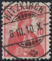 HITZKIRCH 8.III.10 - Vollstempel auf Helvetia Brustbild