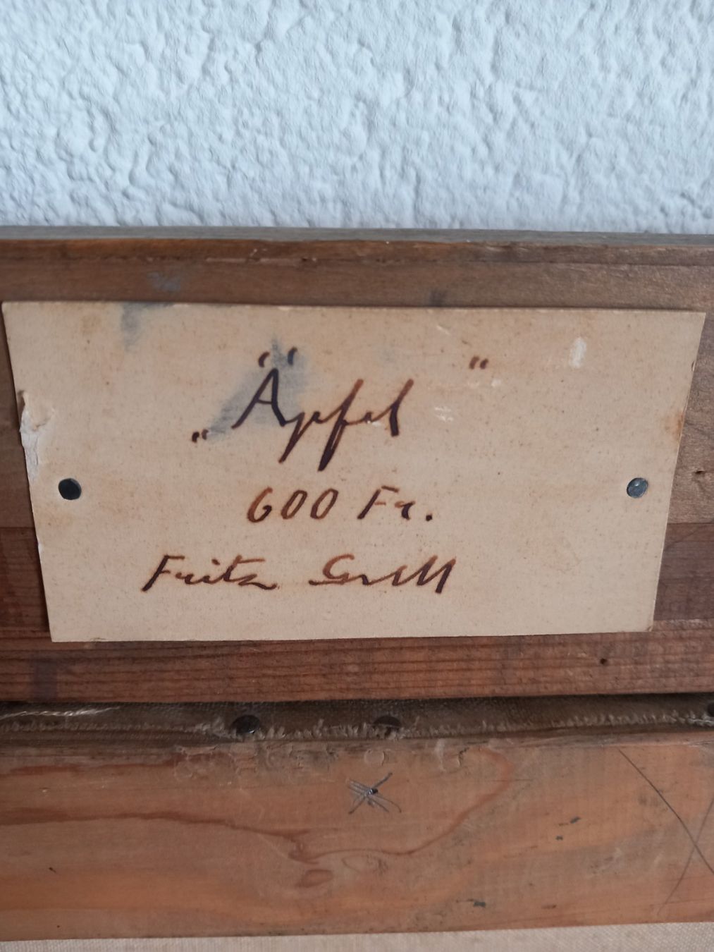 Dipinti: Stillleben Apfel sig.dat. F.Gsell – Usato da Urnäsch venduto da Hua-Hin 6