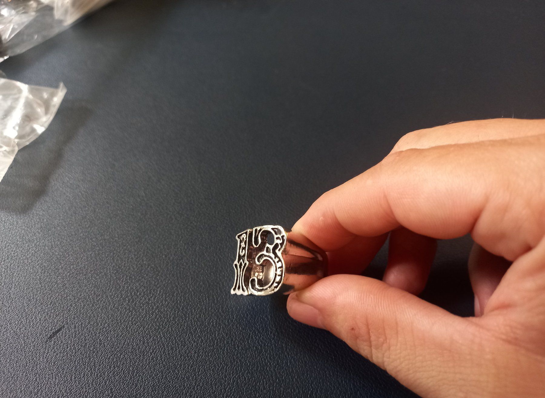 Ringe: Ring Glücksbringer Nummer 13 Poker - GR12 - Bague numéro 13 – Neu und originalverpackt aus Bussigny von NATURALO 4