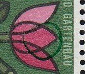 316.3.** Retusche im mittleren Blütenblatt, stark