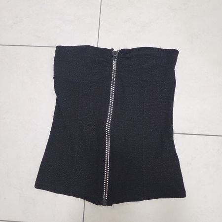 Diani Créations Tube Top Grösse 38/40 Schwarz glitzer