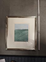 ​Stilvolle Landschaftsgrafik (1989) – "E.A." Künstlerabzug, 